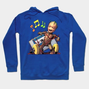 groot the music Hoodie